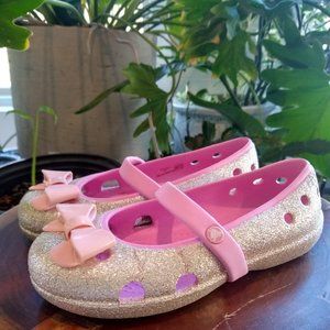 CROCS Mary Jane Glitter Sandals